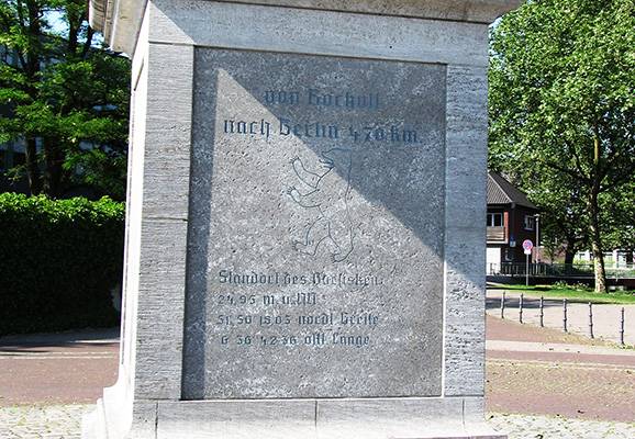 Der Obelisk am Berliner Platz in Bocholt