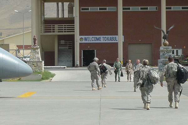 Military terminal at Kabul International Airport in 2010